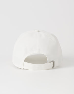 CRONOS BLACK MINIMAL LOGO CAP【WHITE】
