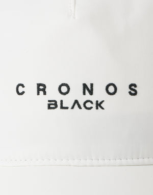 CRONOS BLACK MINIMAL LOGO CAP【WHITE】