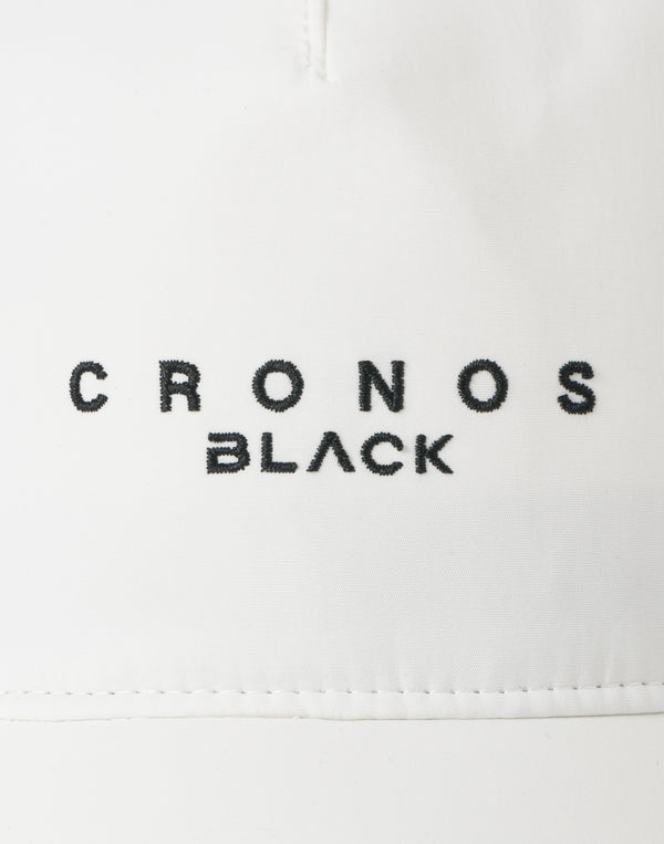 CRONOS BLACK MINIMAL LOGO CAP【WHITE】