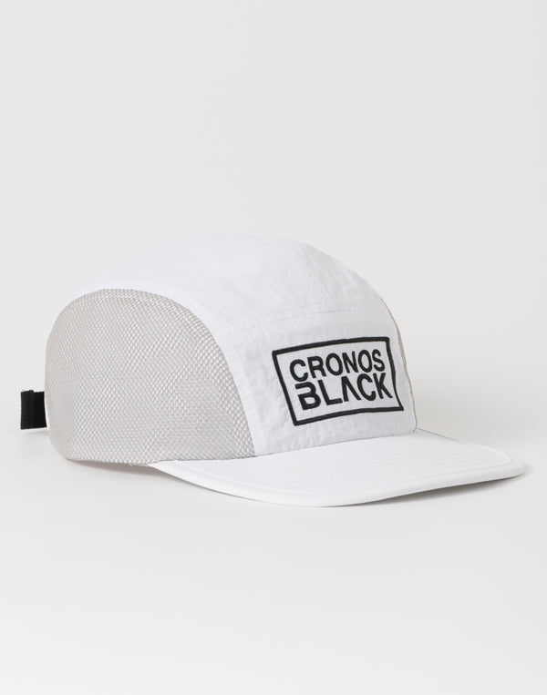 CRONOS BLACK STREAMLINE CAP【WHITE】