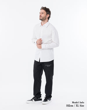 CRONOS BLACK ACTIVE FIT SHIRT【WHITE】