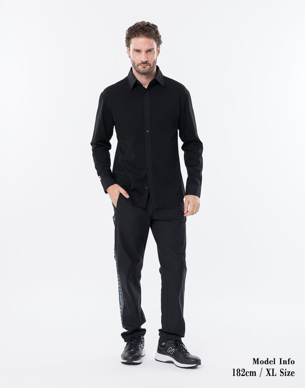 CRONOS BLACK ACTIVE FIT SHIRT【BLACK】