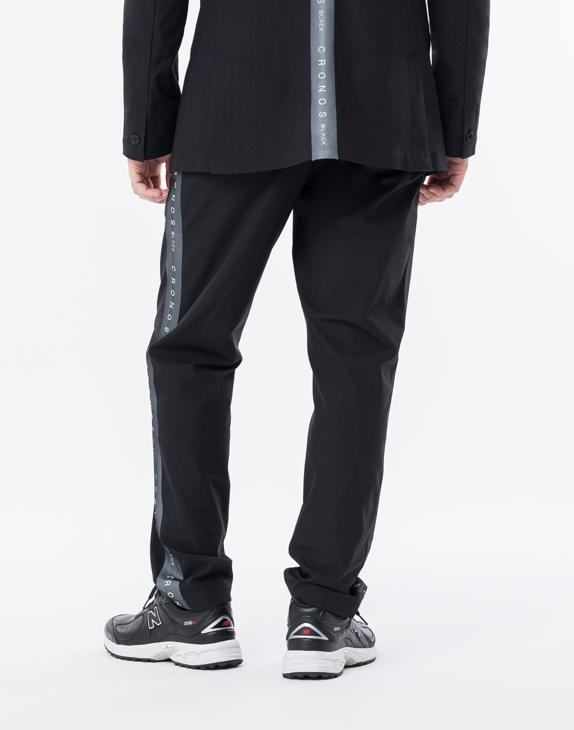 CRONOS ACTIVE SLIM PANTS【BLACK×WHITE】 CRONOS DUAL STRIKE
