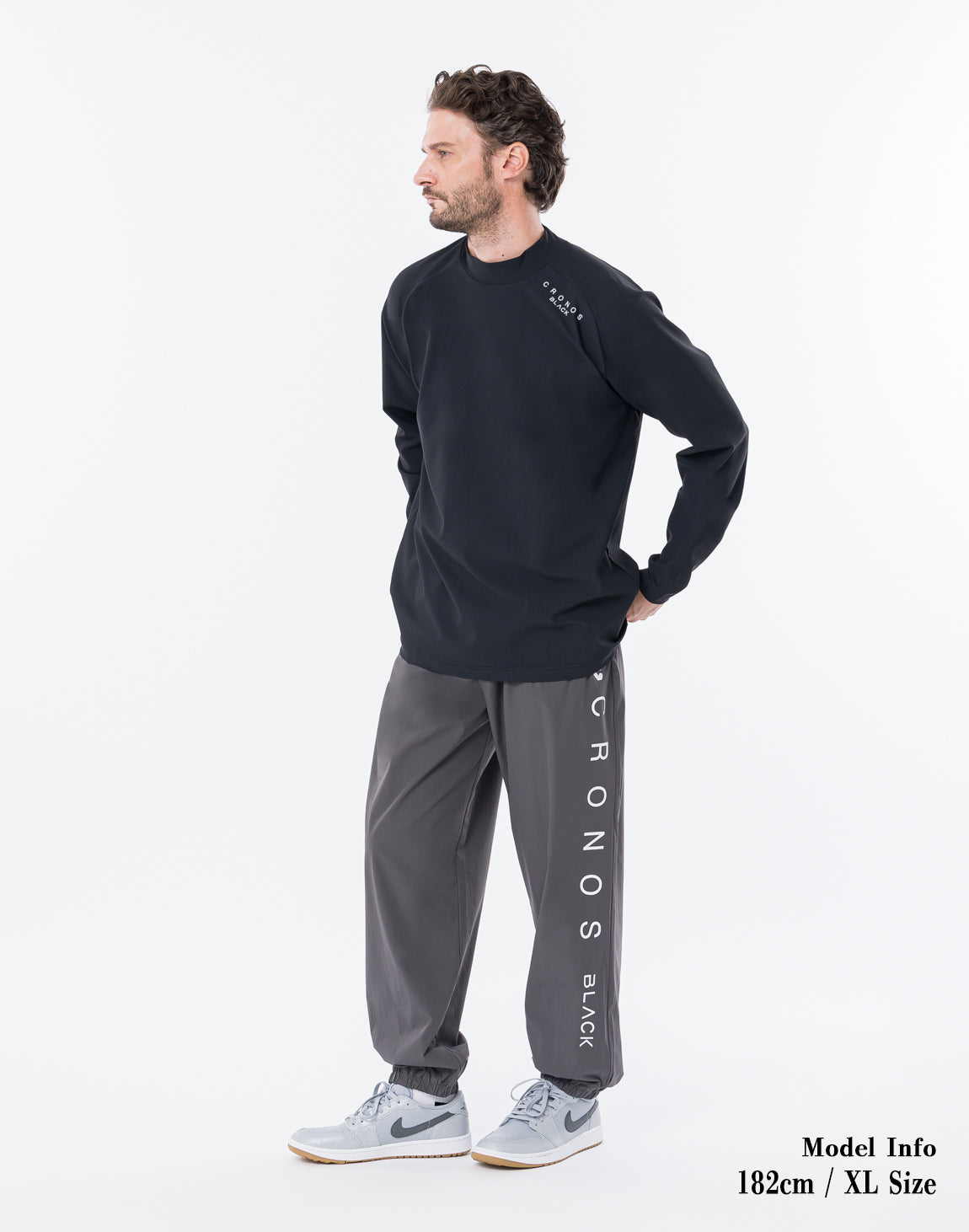 CRONOS BLACK MART COOL L/S TEE [BLACK]