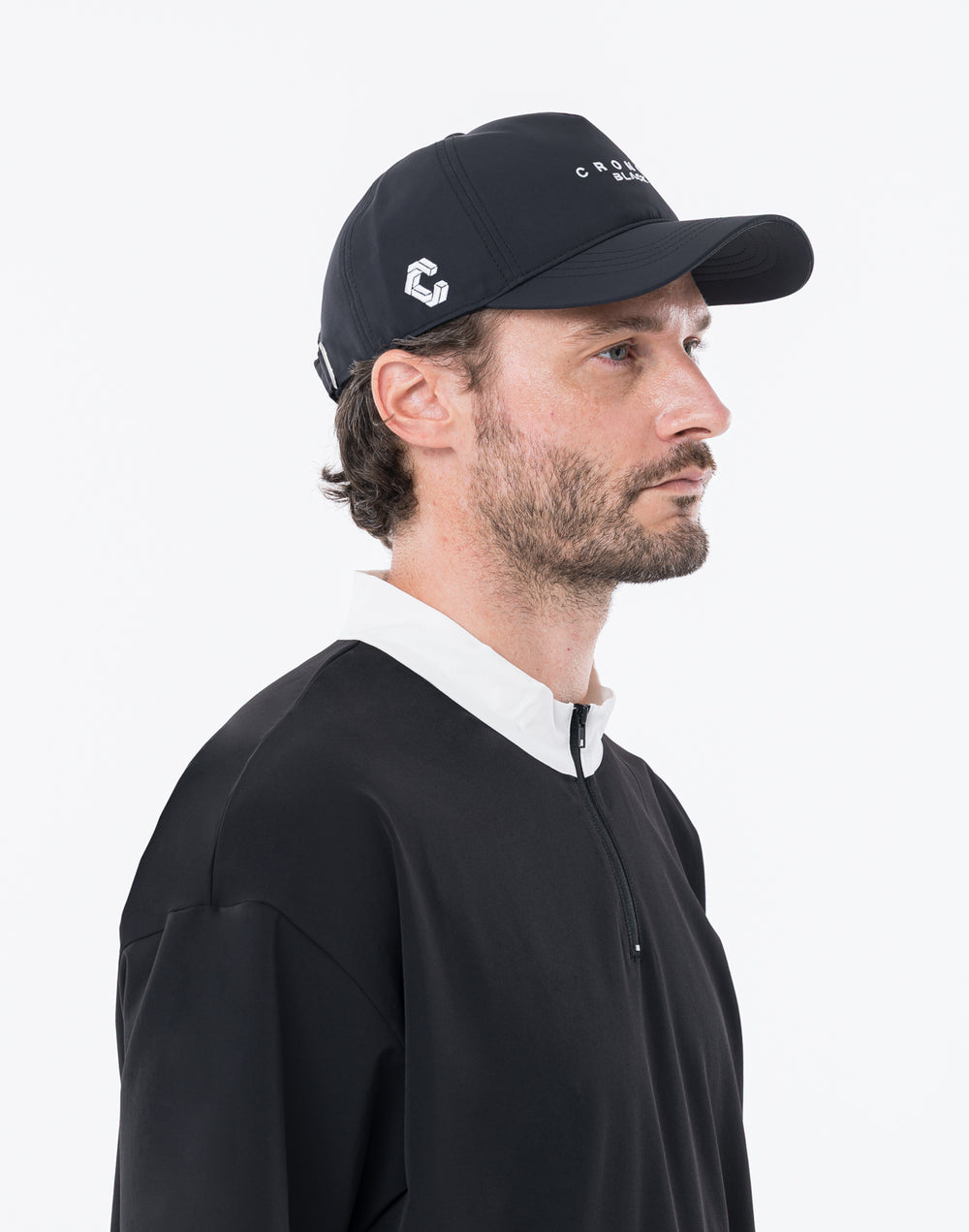 CRONOS BLACK MINIMAL LOGO CAP【BLACK】
