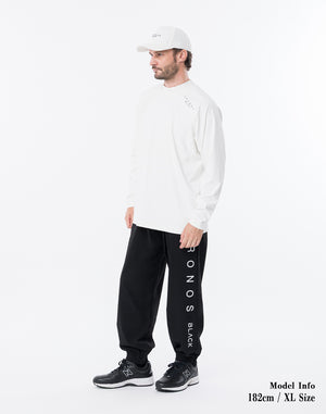 CRONOS BLACK MART COOL L/S TEE【WHITE】