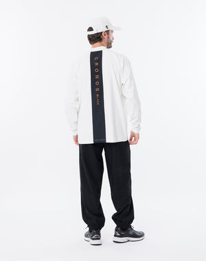 CRONOS BLACK MART COOL L/S TEE【WHITE】