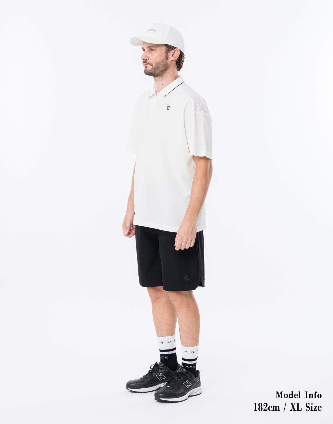 CRONOS BLACK SMART MOTION ZIP POLO【WHITE】