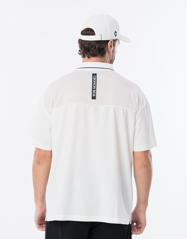 CRONOS BLACK SMART MOTION ZIP POLO【WHITE】