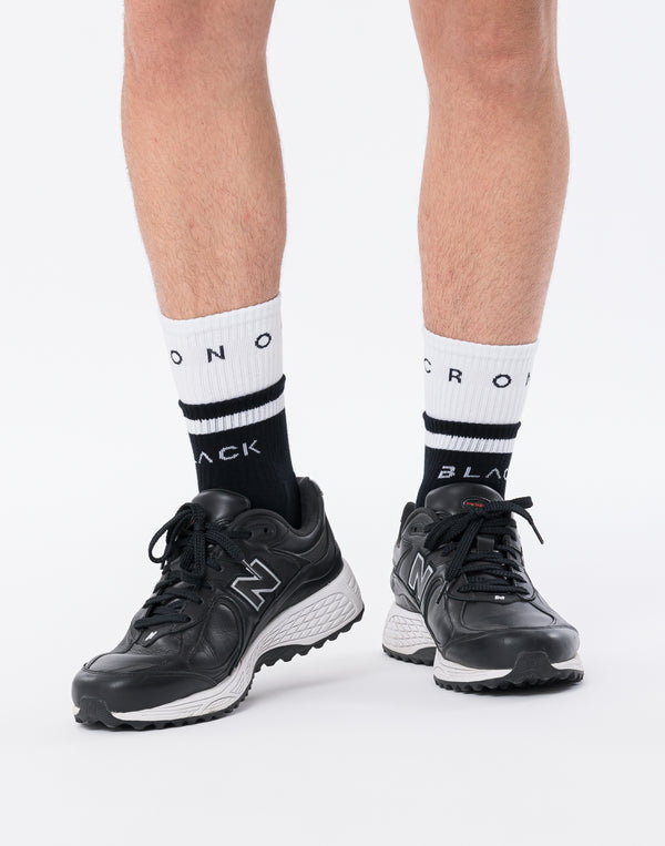 CRONOS BLACK MINIMAL ACTIVE SOCKS【BLACK】