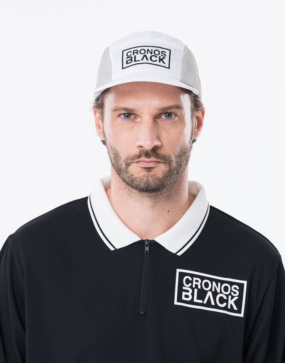 CRONOS BLACK STREAMLINE CAP【WHITE】
