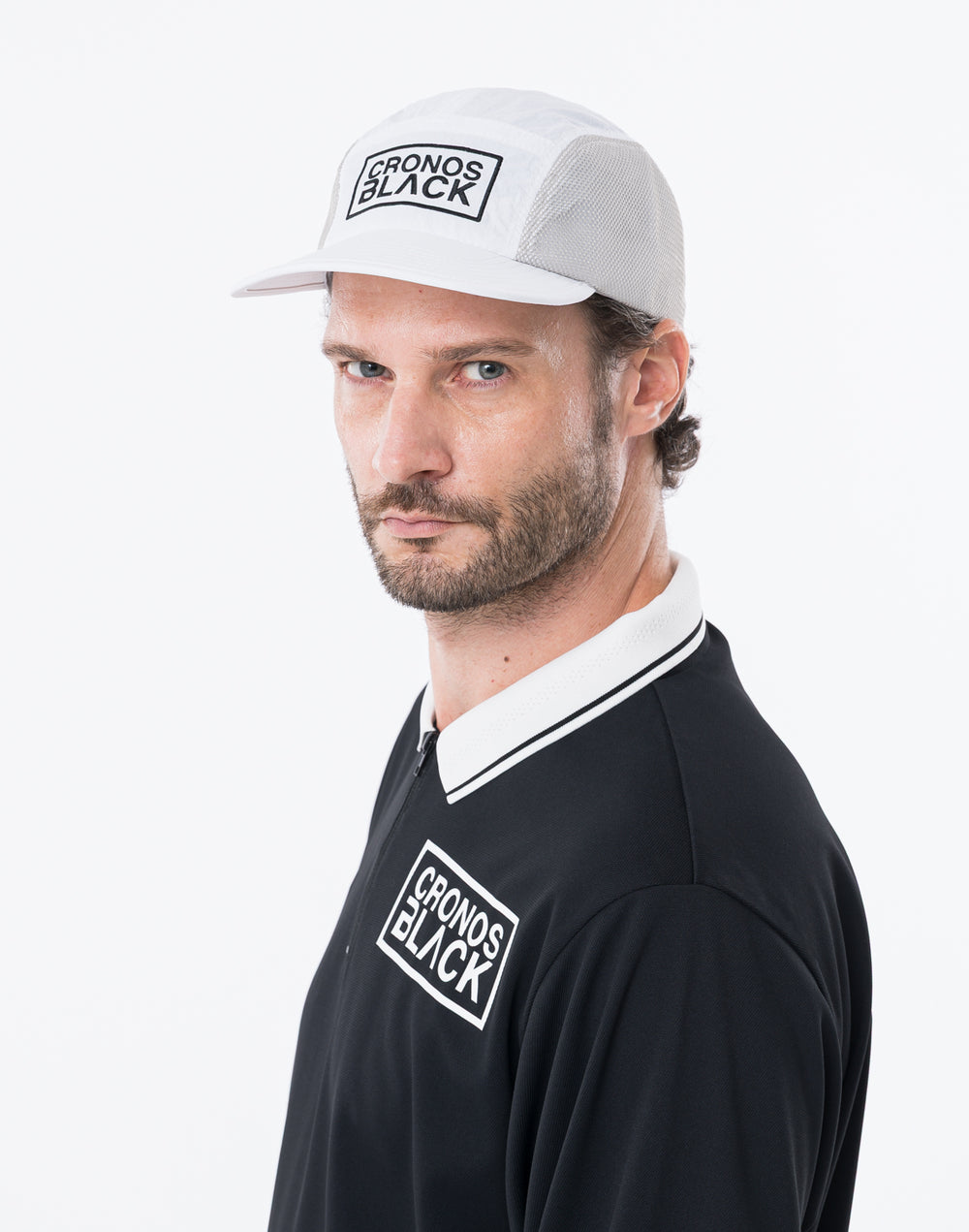 CRONOS BLACK STREAMLINE CAP【WHITE】