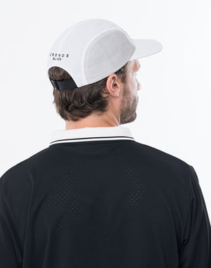 CRONOS BLACK STREAMLINE CAP【WHITE】