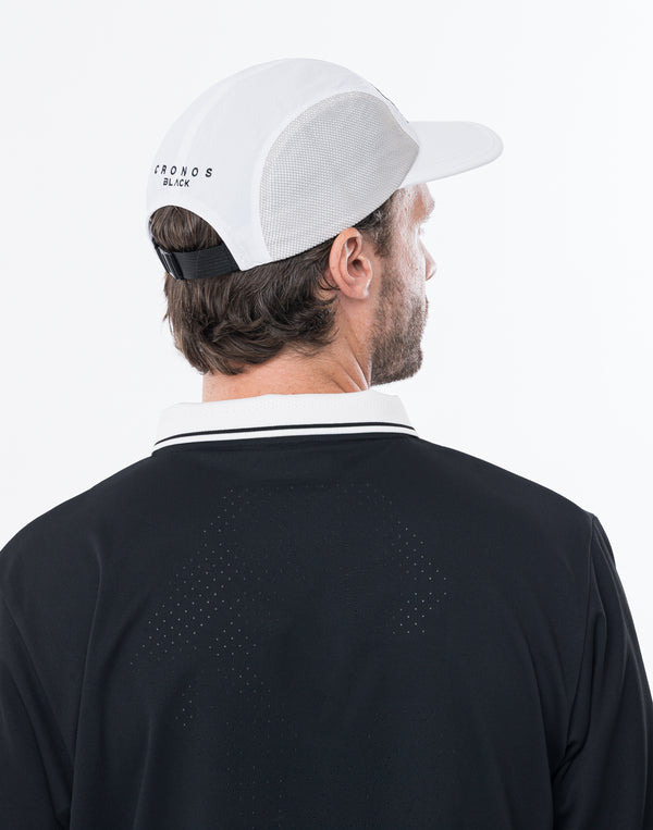CRONOS BLACK STREAMLINE CAP【WHITE】