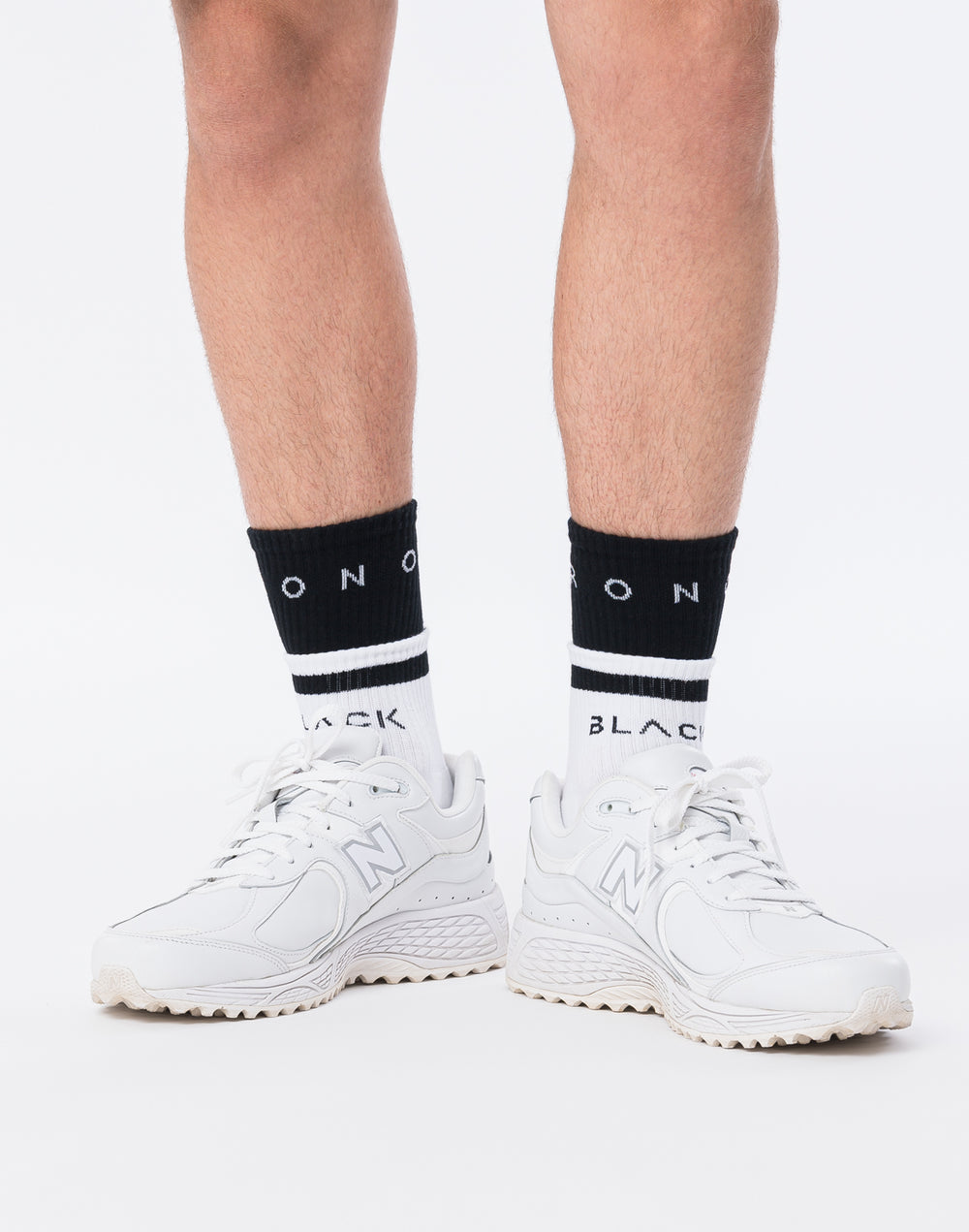 CRONOS BLACK MINIMAL ACTIVE SOCKS【WHITE】