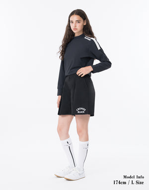 CRONOS BLACK WOMAN WATER-REPEL shorts [BLACK]