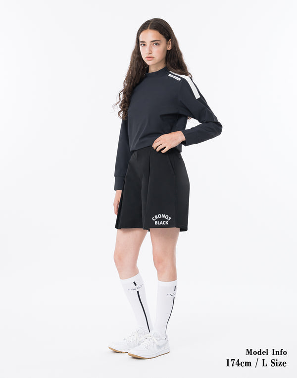 CRONOS BLACK WOMAN WATER-REPEL shorts [BLACK]
