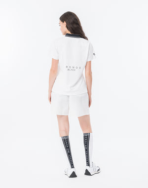 CRONOS BLACK WOMAN TECH PUNCHING Polo [WHITE]