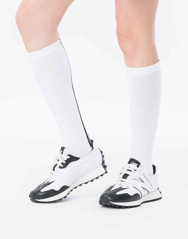 CRONOS BLACK WOMAN LineFit High Socks [WHITE]