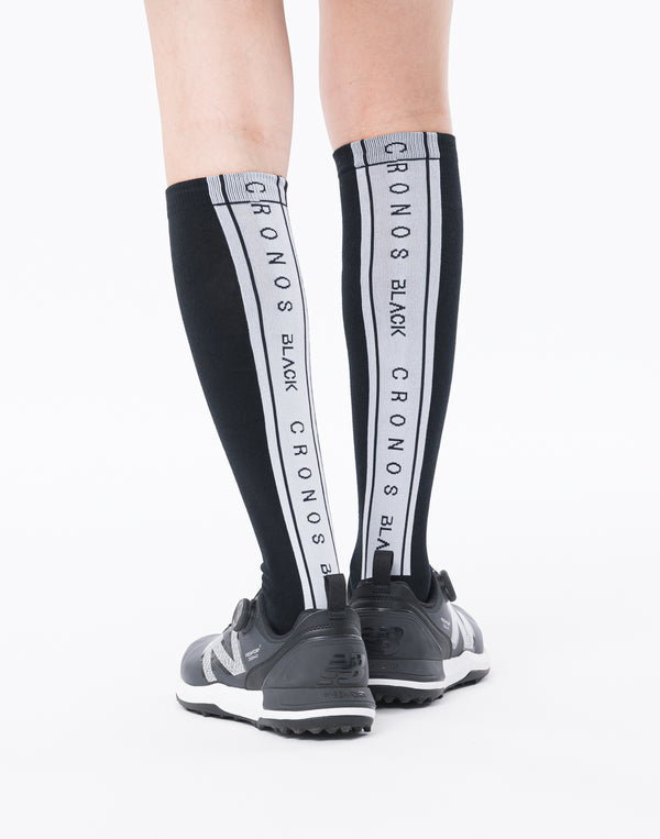 CRONOS BLACK WOMAN LineFit High Socks [BLACK]