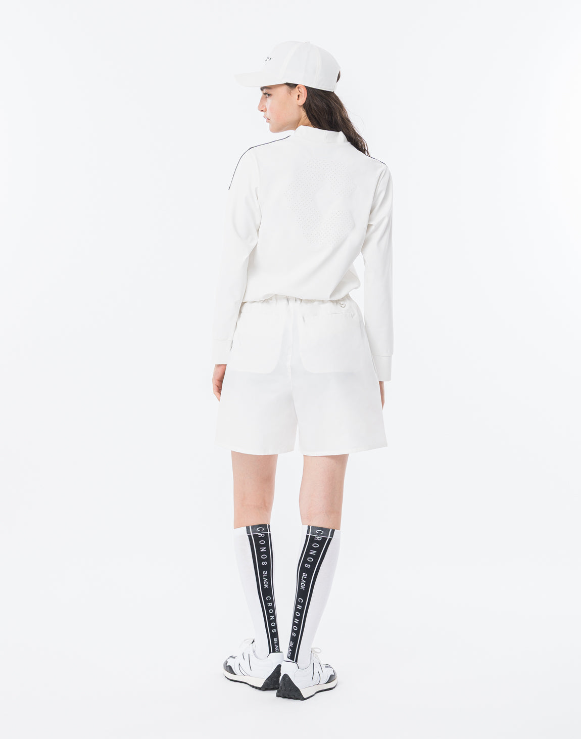 CRONOS BLACK WOMAN TECH PUNCHING Long Sleeve【WHITE】
