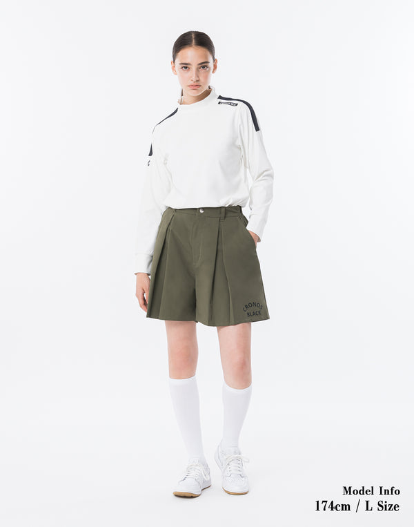 CRONOS BLACK WOMAN WATER-REPEL shorts [KHAKI]