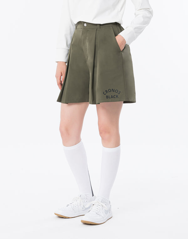 CRONOS BLACK WOMAN WATER-REPEL shorts [KHAKI]