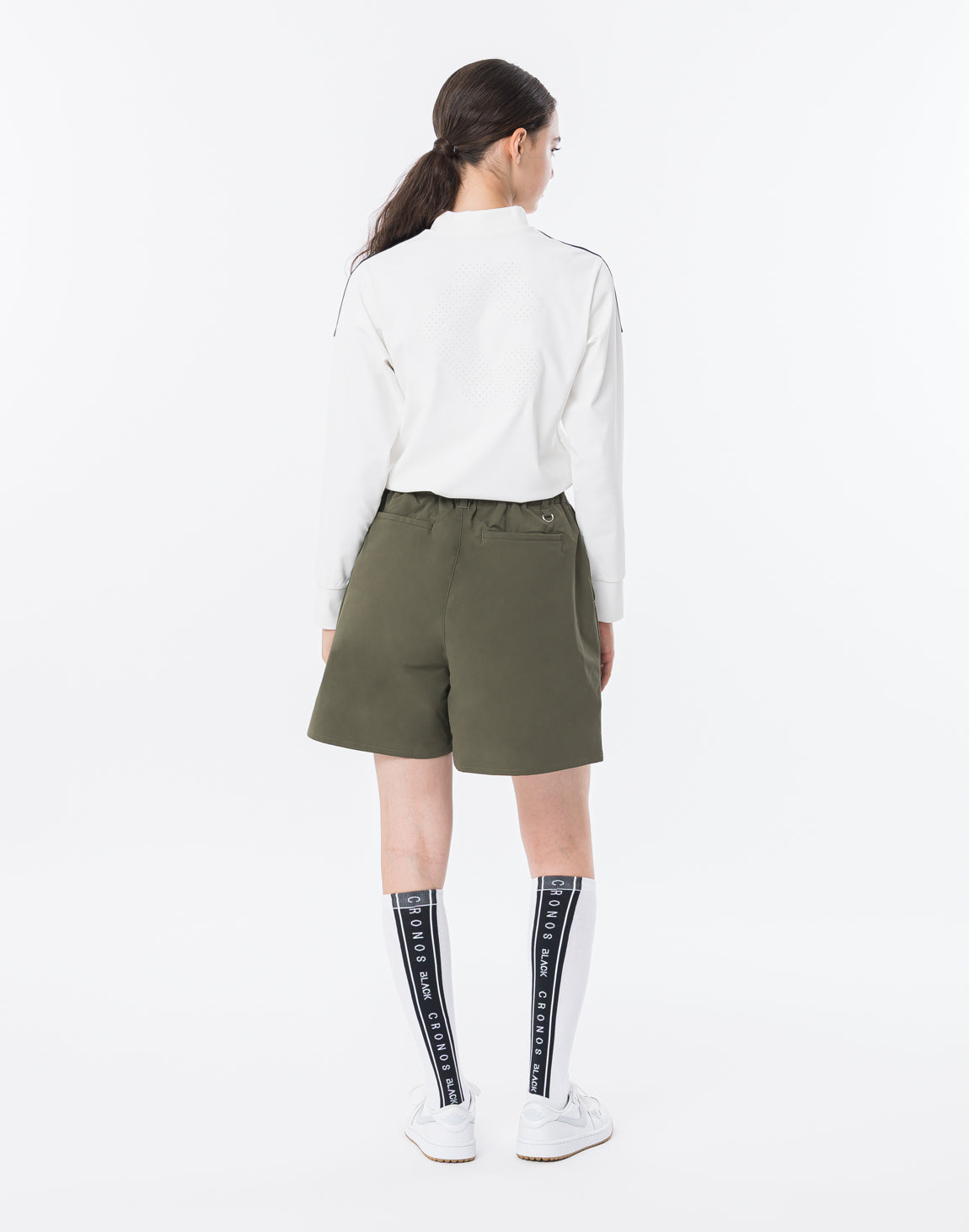 クロノスハーフパンツ　カーキ　XL CRONOS BOTHSIDE SWITCHING LONGPANTS【GREEN】