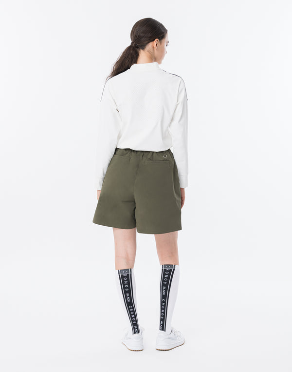 CRONOS BLACK WOMAN WATER-REPEL shorts [KHAKI]
