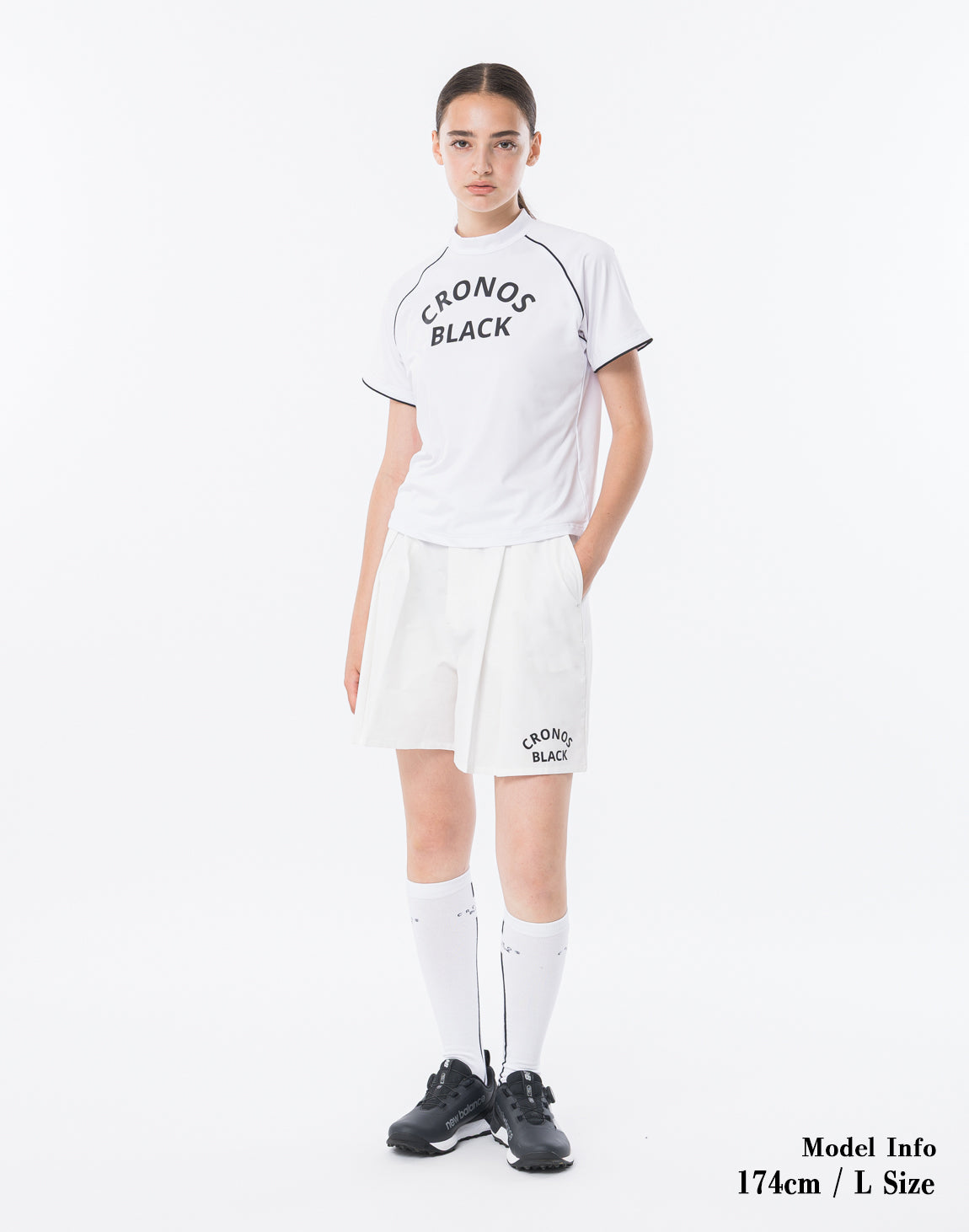 CRONOS BLACK WOMAN WATER-REPEL shorts【WHITE】