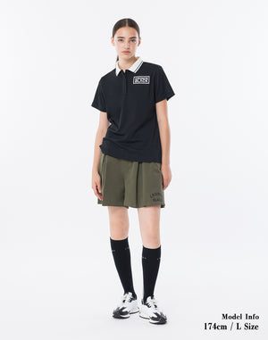 CRONOS BLACK WOMAN TECH PUNCHING Polo [BLACK]