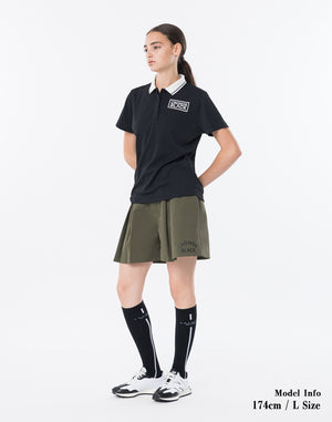 CRONOS BLACK WOMAN TECH PUNCHING Polo [BLACK]