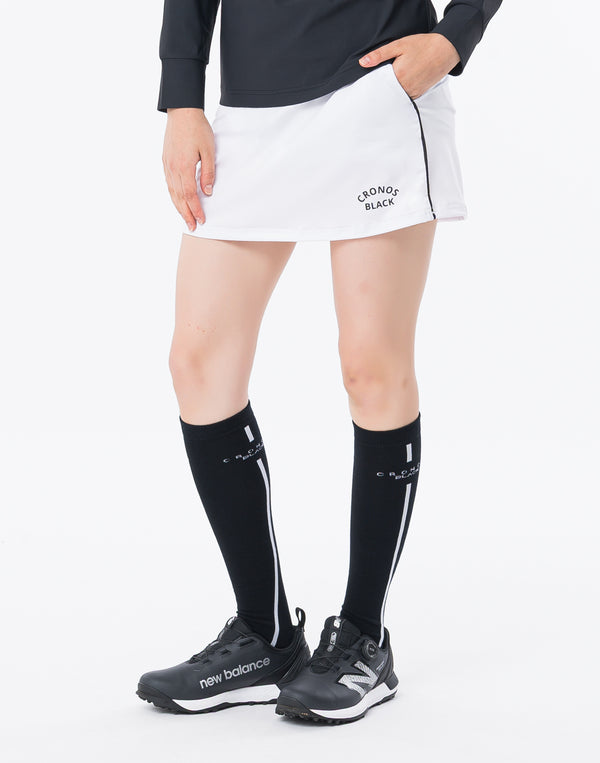 CRONOS BLACK WOMAN SMART LINE Skirt [WHITE]