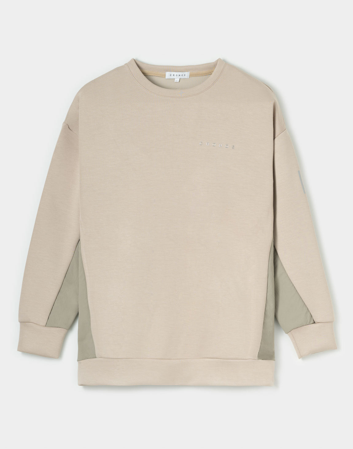 CRONOS WOMEN BoxFit Sweatshirt【BEIGE】