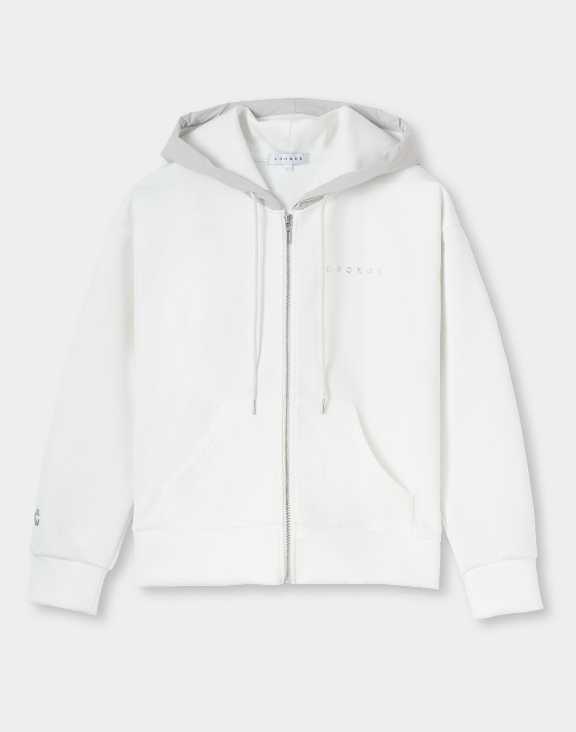 CRONOS WOMEN BoxFit Hoodie【WHITE】
