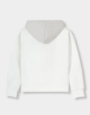 CRONOS WOMEN BoxFit  Hoodie【WHITE】