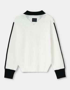 CRONOS WOMEN Mesh Uniform V-Top【WHITE】