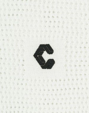 CRONOS WOMEN Mesh Uniform V-Top【WHITE】