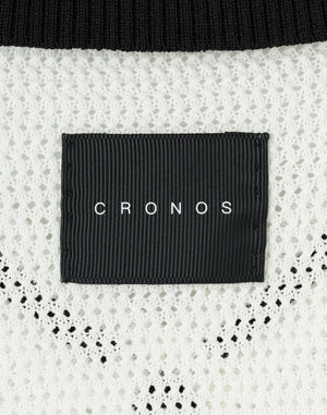 CRONOS WOMEN Mesh Uniform V-Top【WHITE】