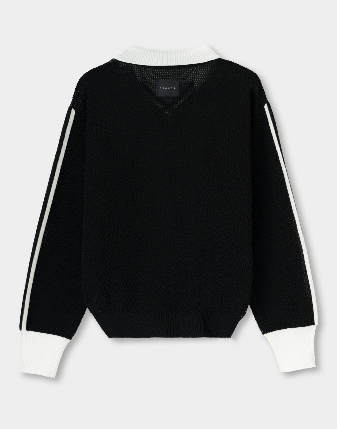 CRONOS WOMEN Mesh Uniform V-Top【BLACK】