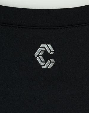 CRONOS WOMEN Motion Crop T-SHIRT 【BLACK】
