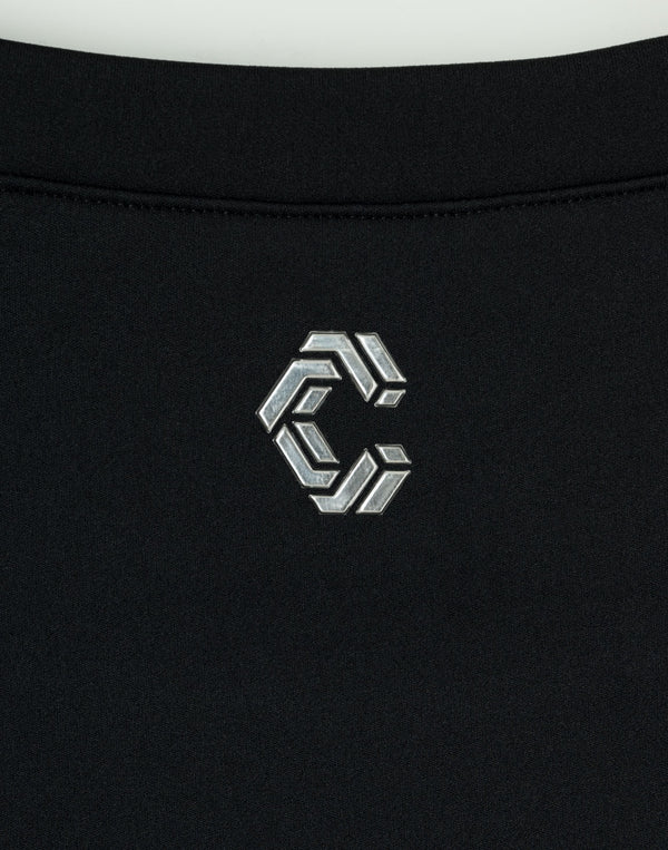 CRONOS WOMEN Motion Crop T-SHIRT 【BLACK】