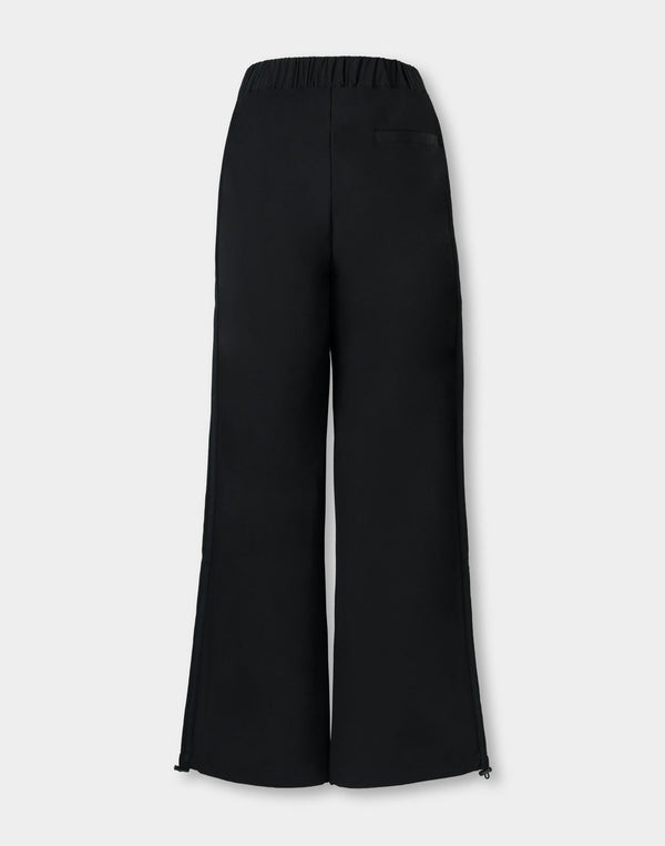 CRONOS WOMEN FlowTuck Wide Pants【BLACK】