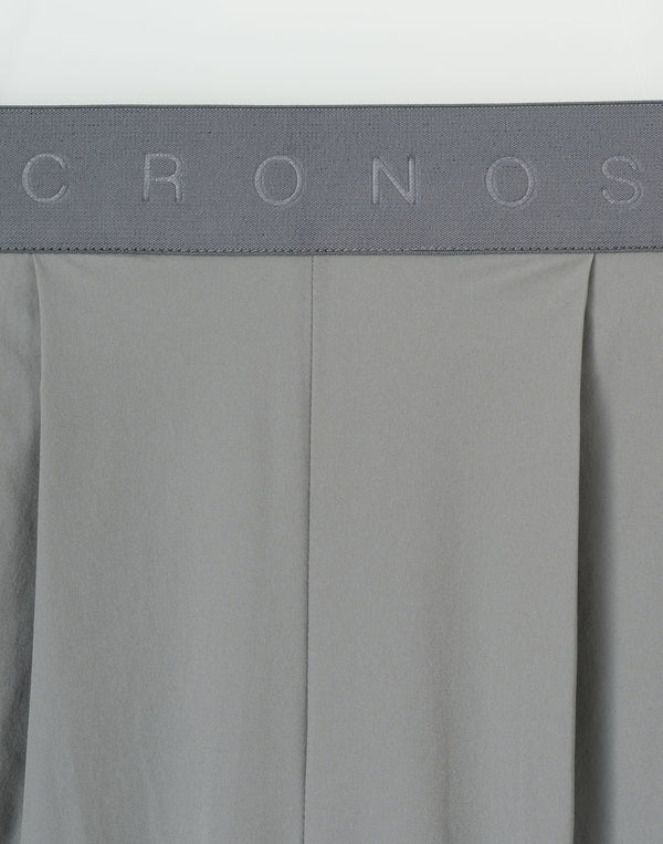 CRONOS WOMEN FlowTuck Wide Pants【GRAY】