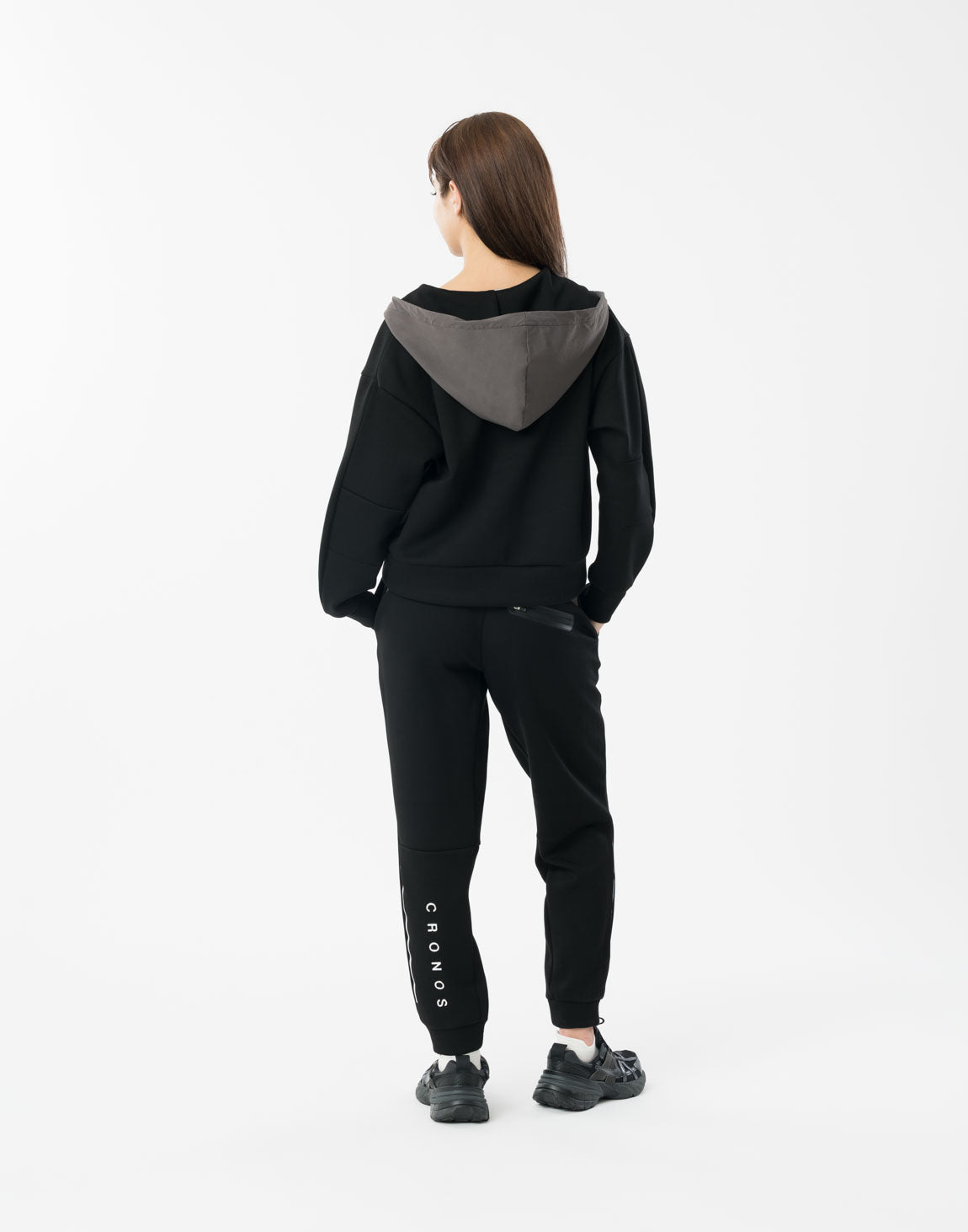 CRONOS WOMEN BoxFit Pants【BLACK】