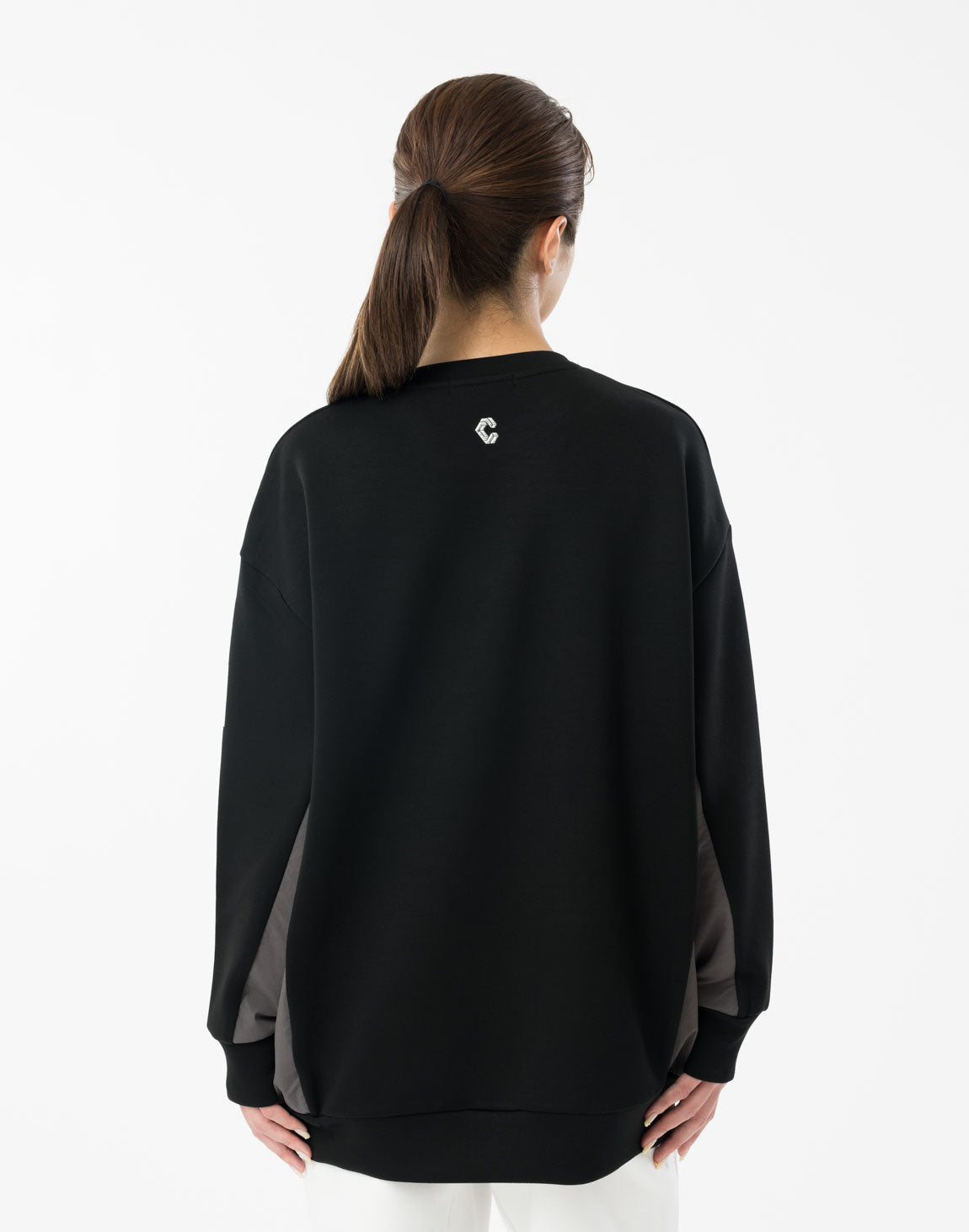 CRONOS WOMEN BoxFit Sweatshirt【BLACK】