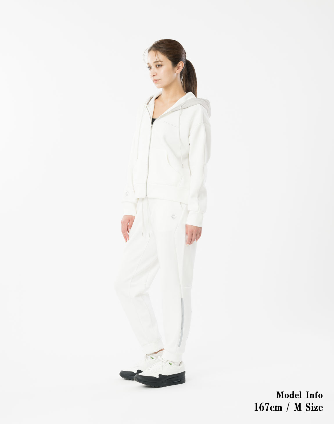 CRONOS WOMEN BoxFit Hoodie【WHITE】