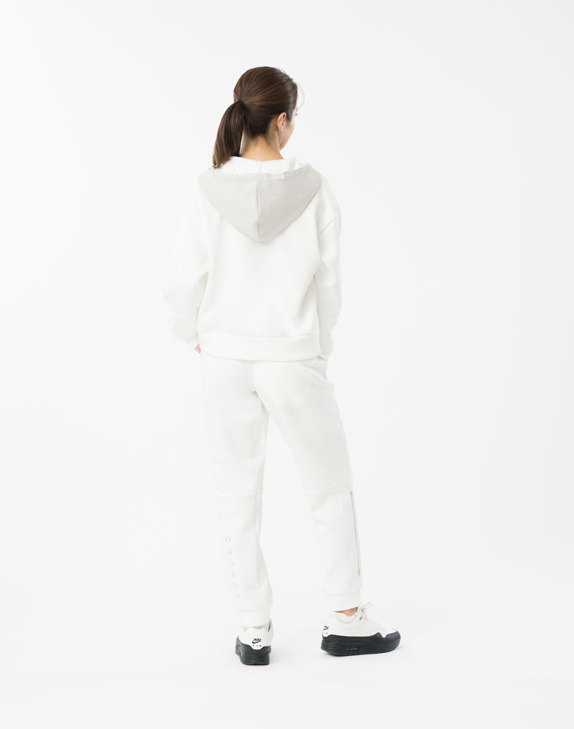 CRONOS WOMEN BoxFit Hoodie【WHITE】