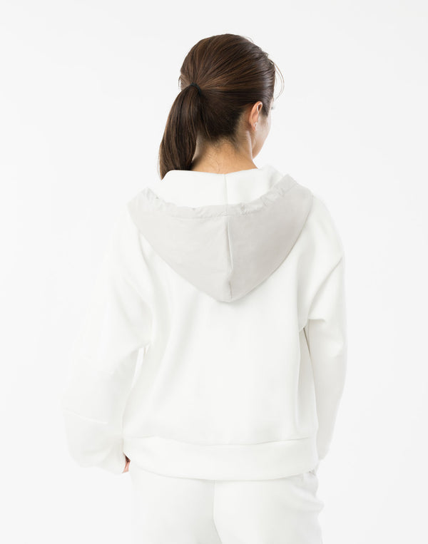 CRONOS WOMEN BoxFit  Hoodie【WHITE】
