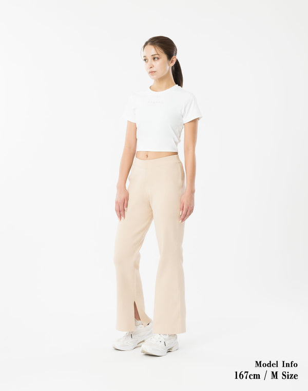 CRONOS WOMEN Motion Crop T-SHIRT 【WHITE】